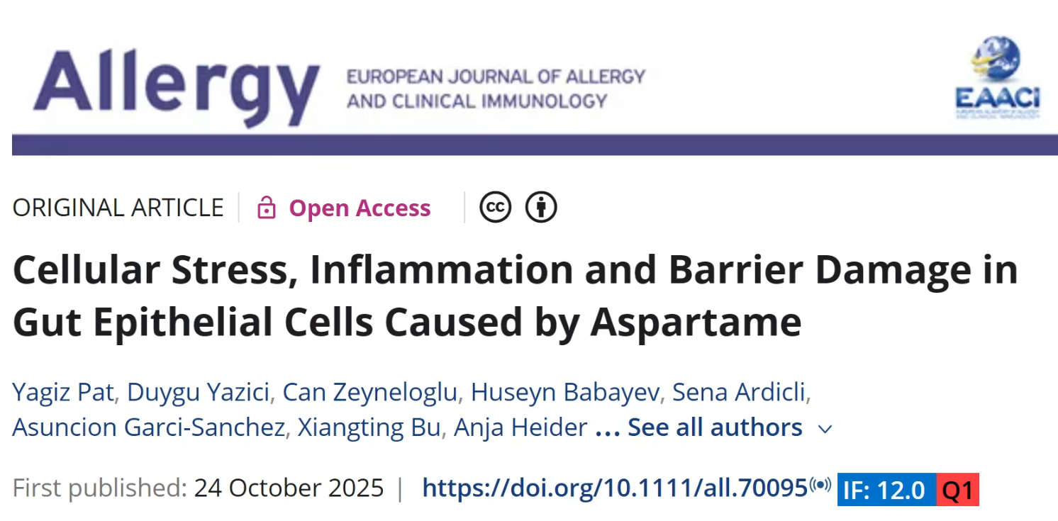 阿斯巴甜“甜蜜背后”的隐患：新研究揭示其对肠道的多重损伤机制