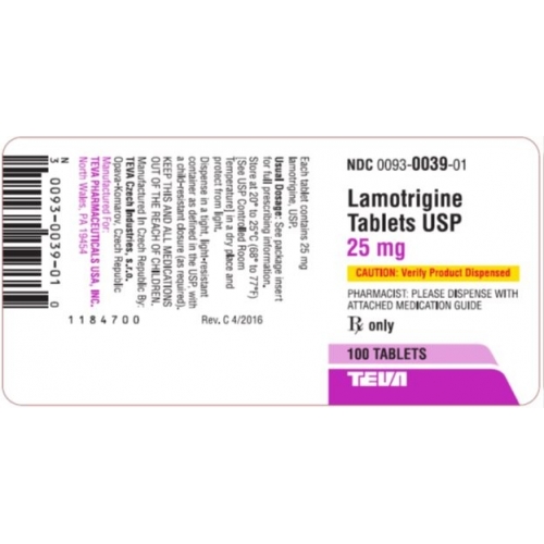 拉莫三嗪 lamotrigine-利必通